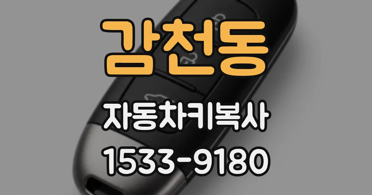 감천동 자동차키복사