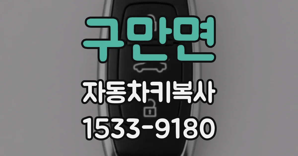 구만면 자동차키복사