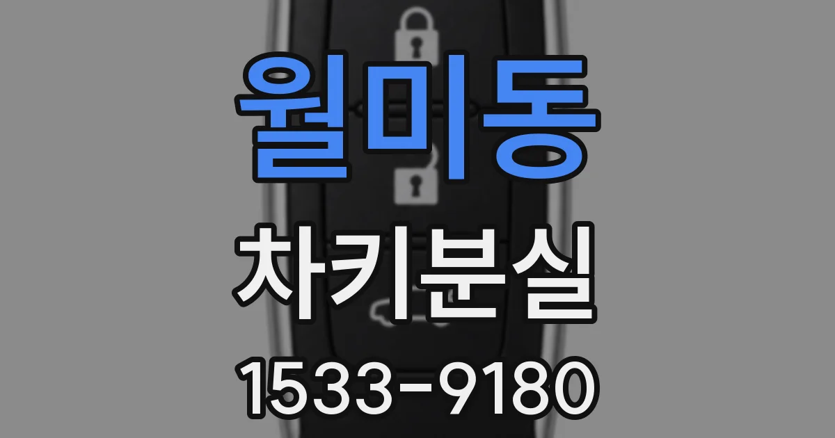 월미동 차키분실