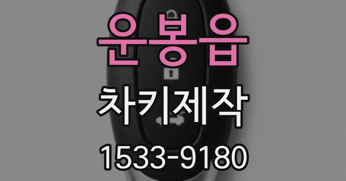 운봉읍 차키제작