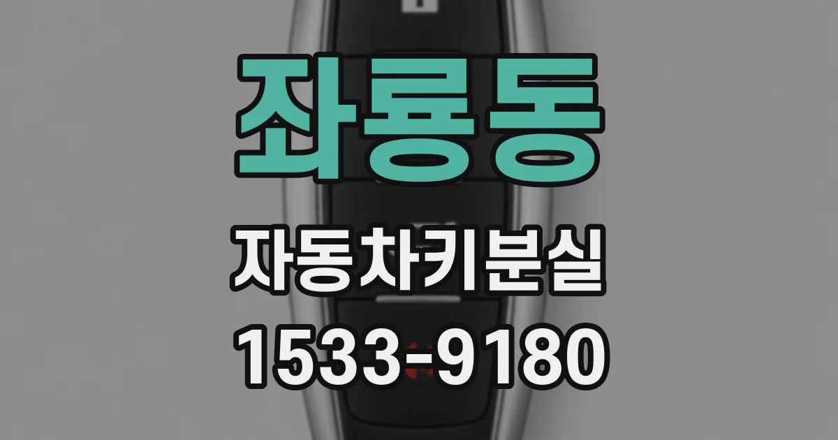 좌룡동 자동차키분실