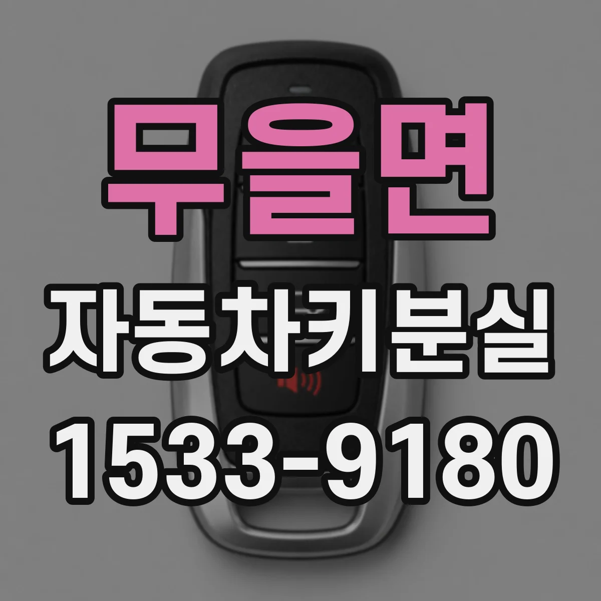 무을면 자동차키분실