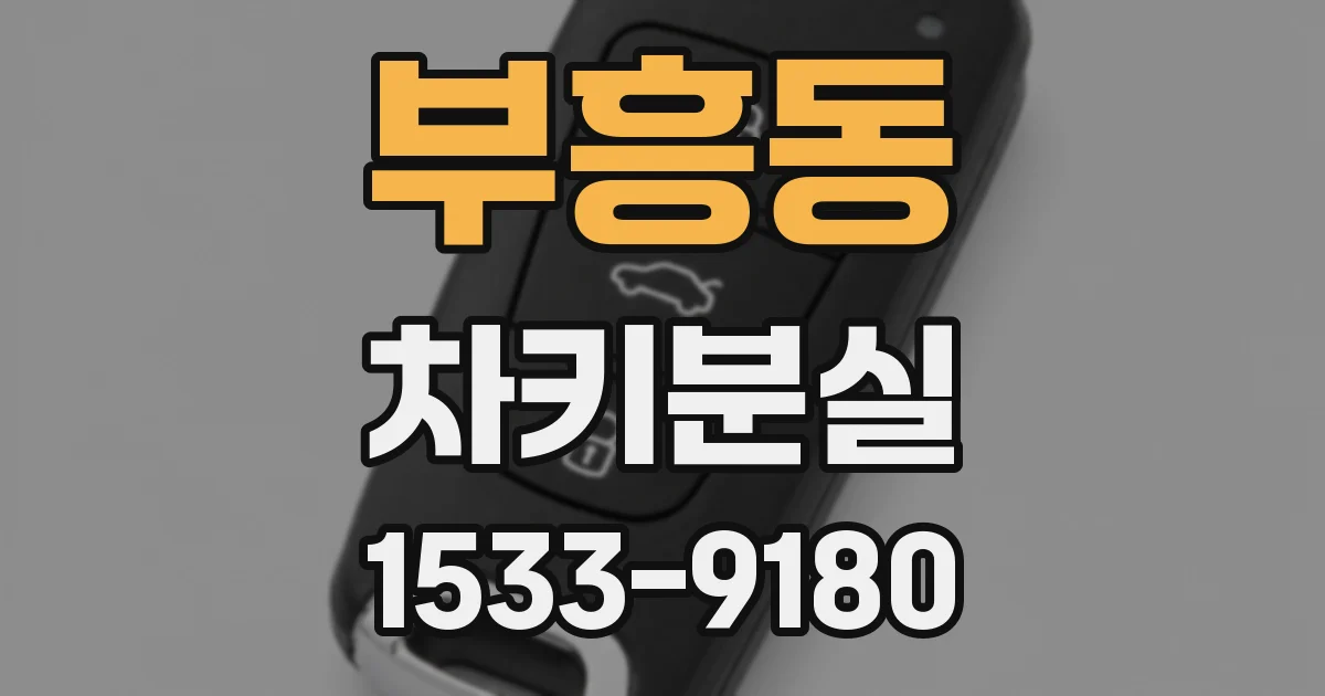 부흥동 차키분실