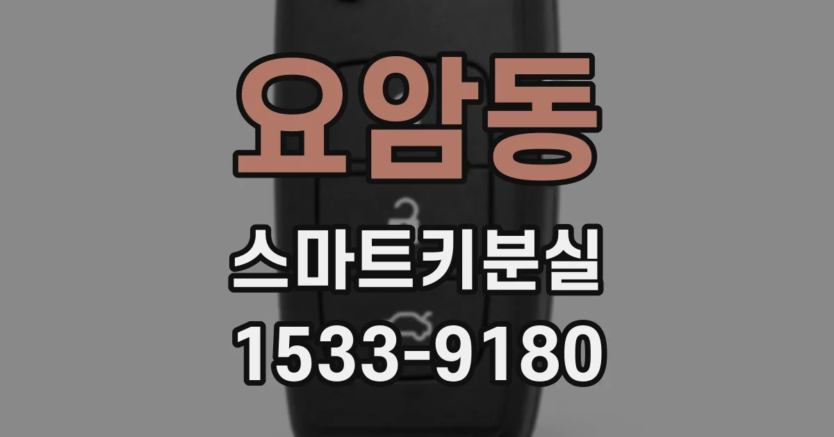 요암동 스마트키분실