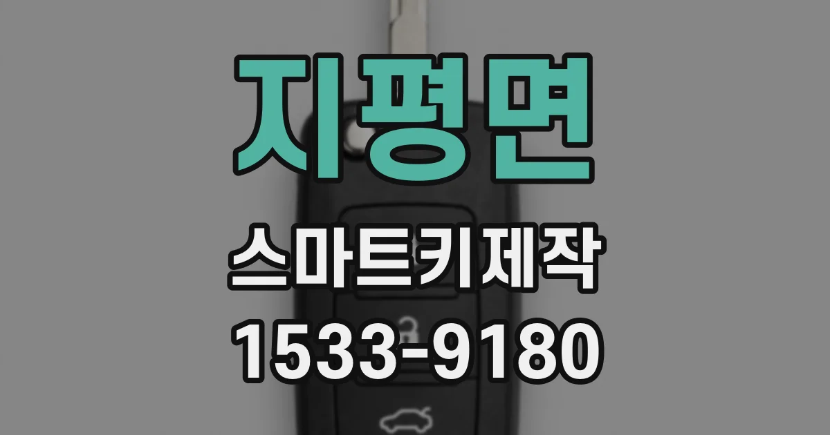지평면 스마트키제작