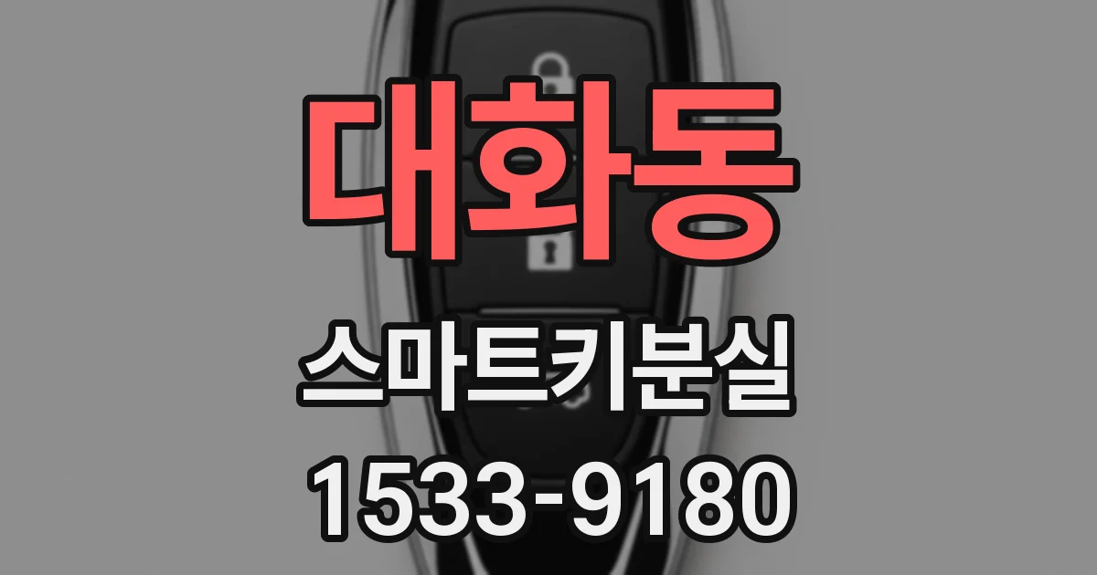 대화동 스마트키분실
