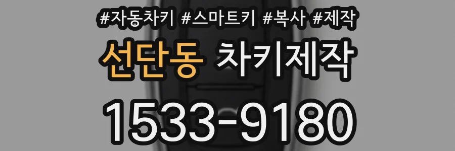 선단동 차키제작