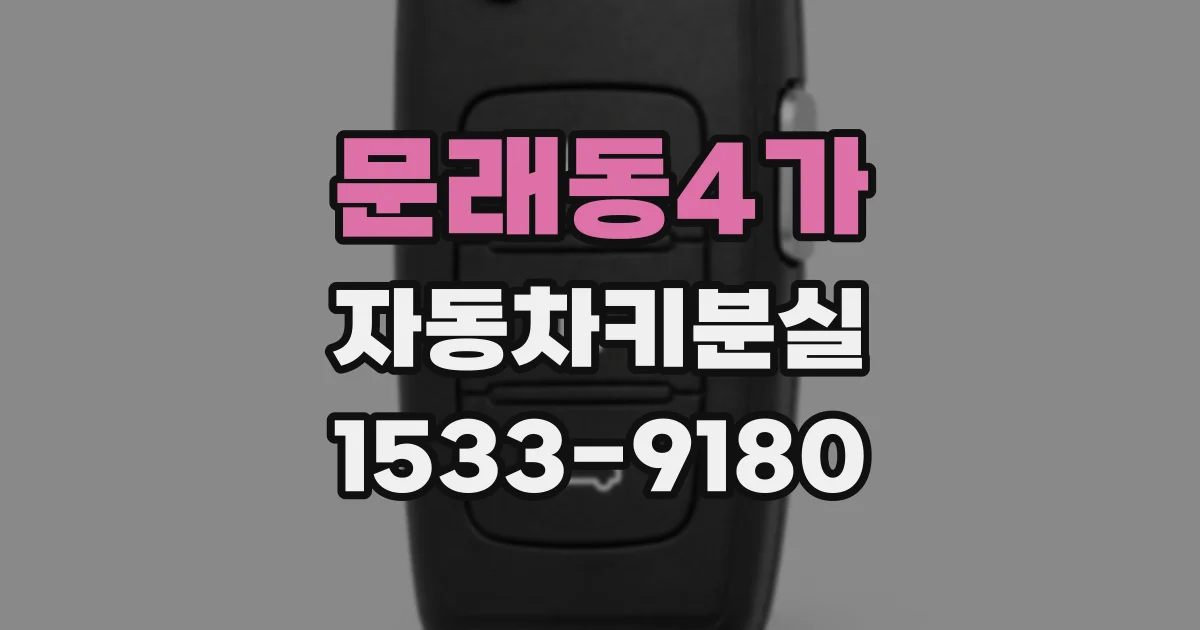 문래동4가 자동차키분실