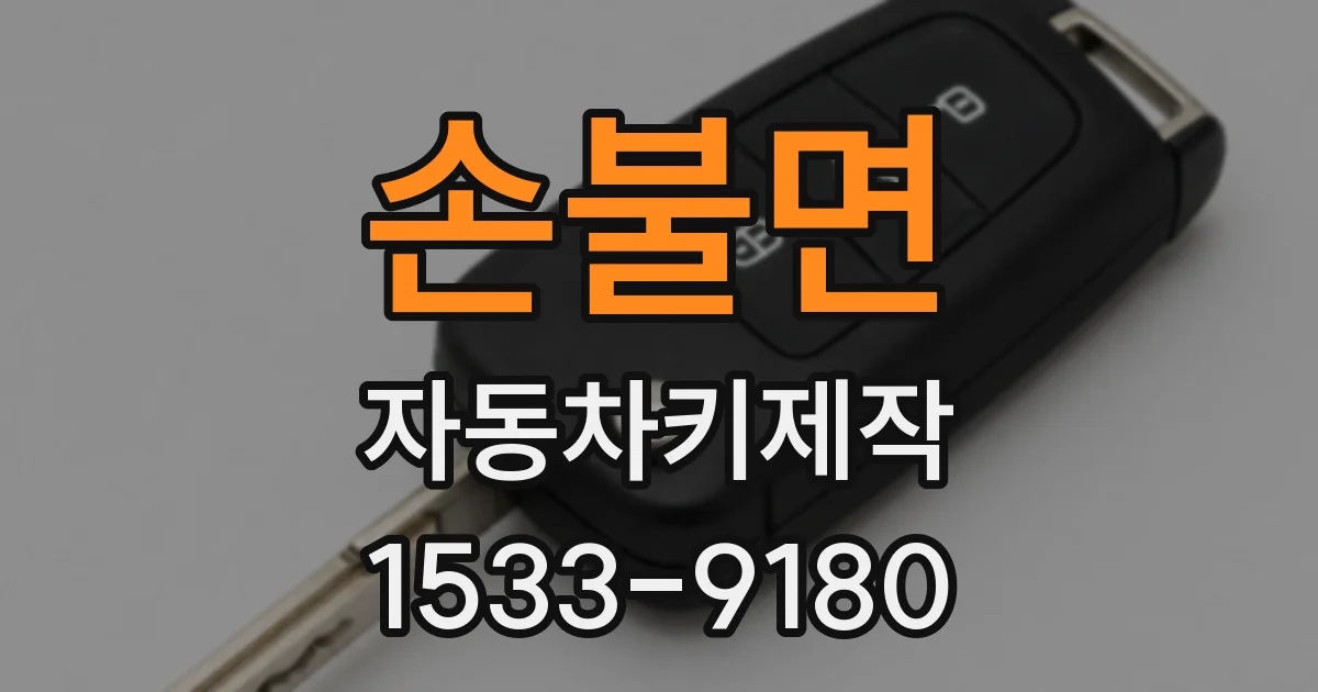 손불면 자동차키제작