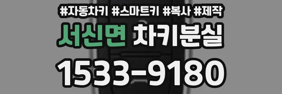 서신면 차키분실