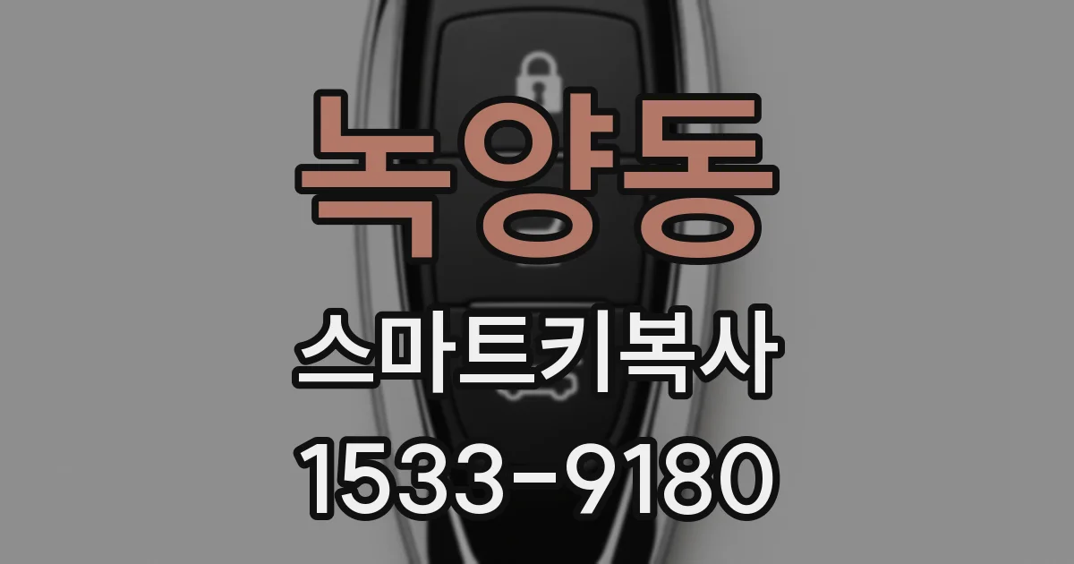 녹양동 스마트키복사