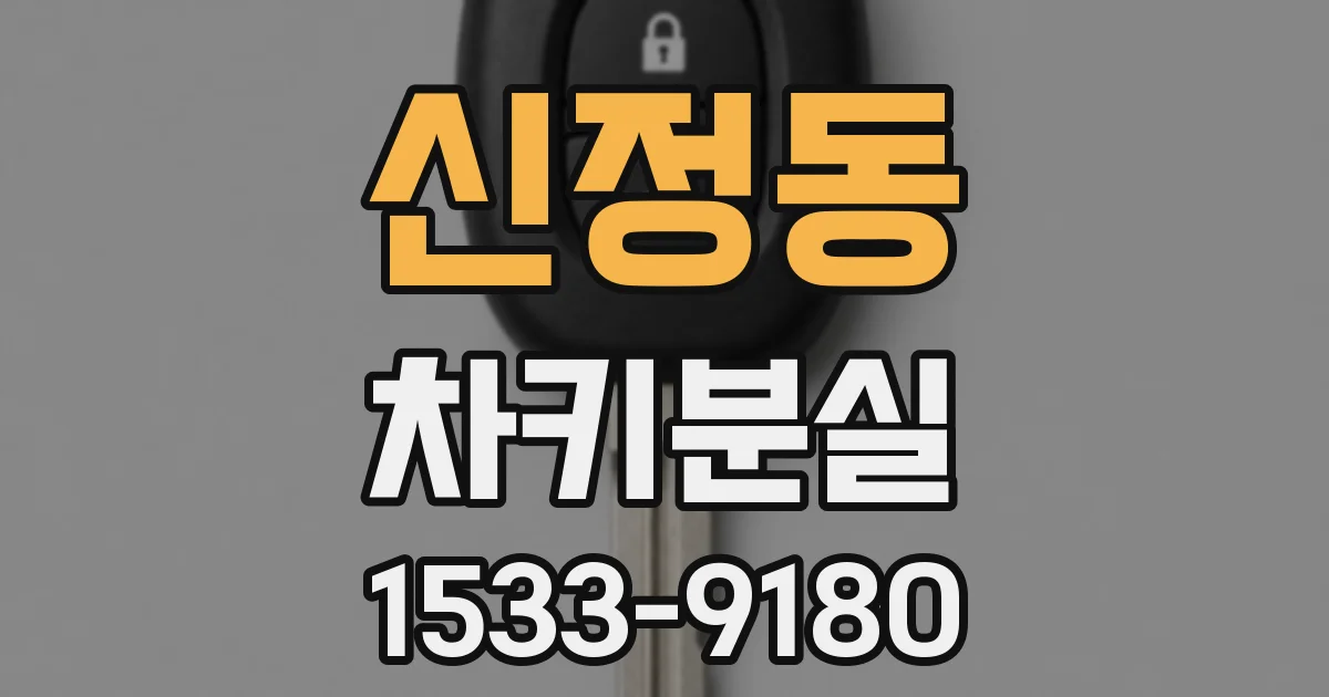 신정동 차키분실