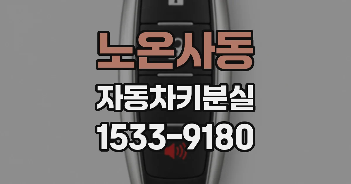 노온사동 자동차키분실