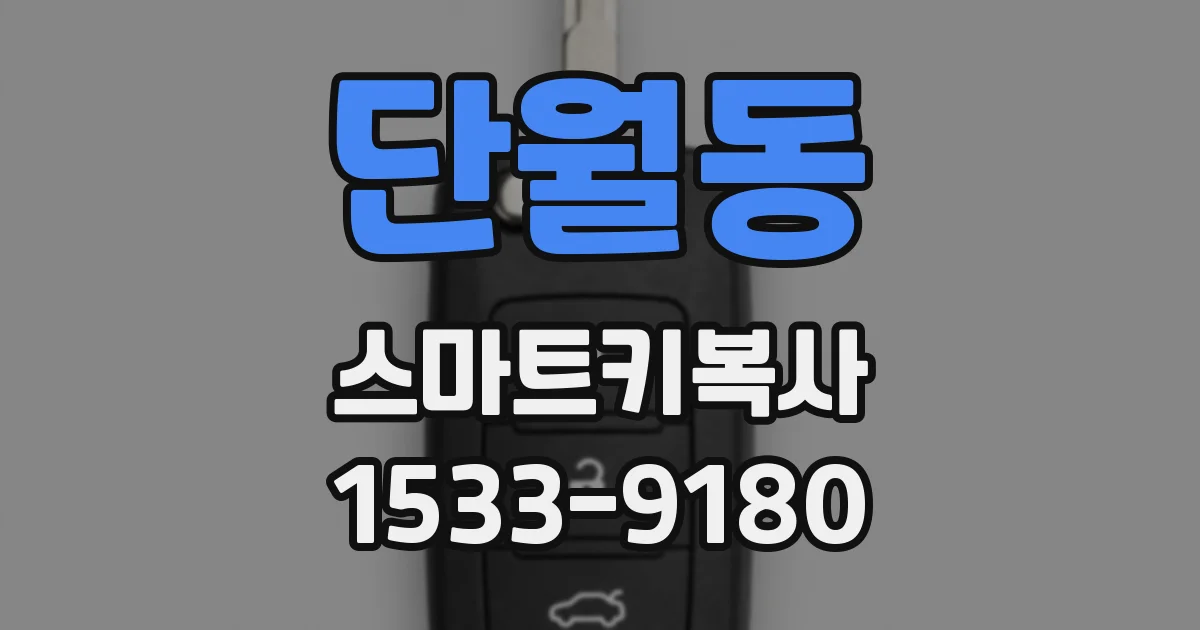 단월동 스마트키복사