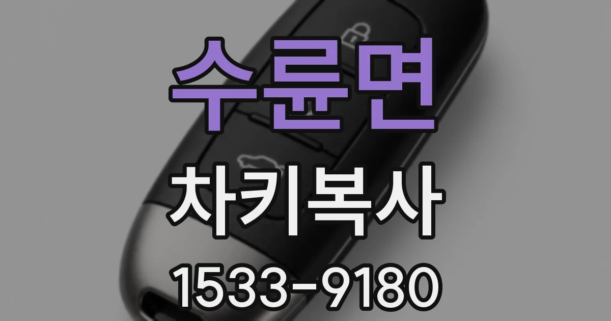 수륜면 차키복사