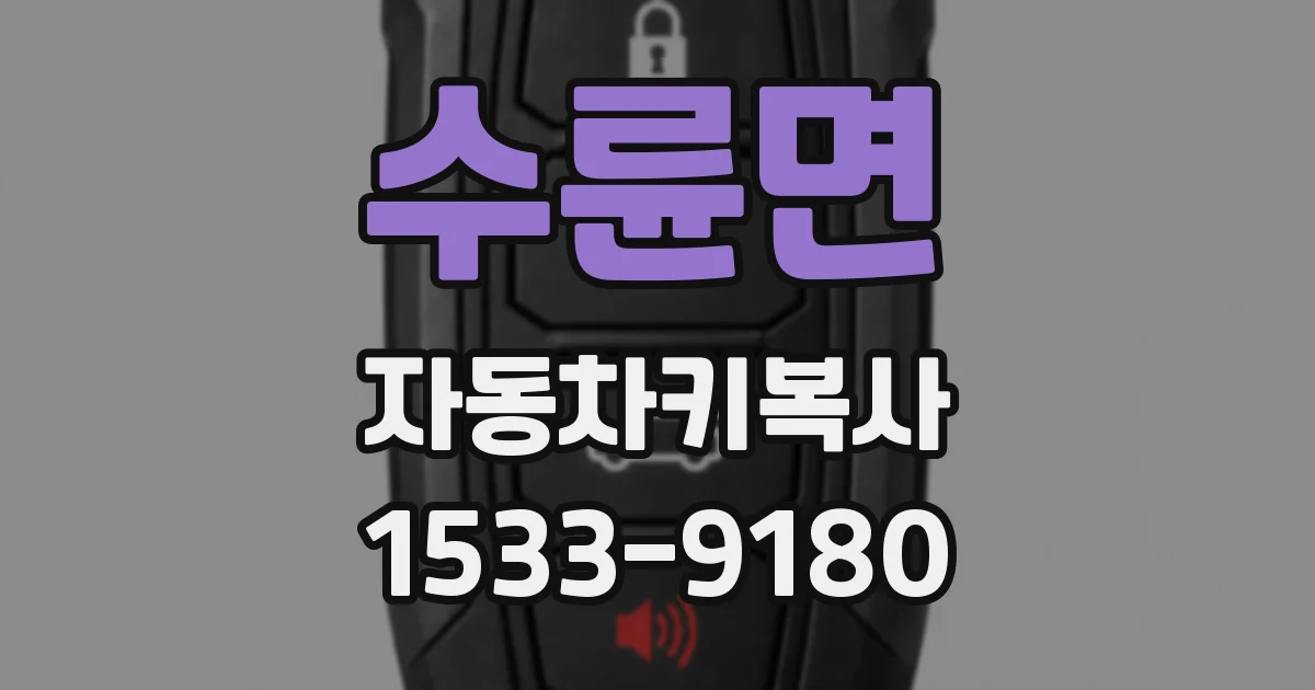 수륜면 자동차키복사