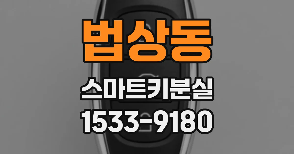 법상동 스마트키분실