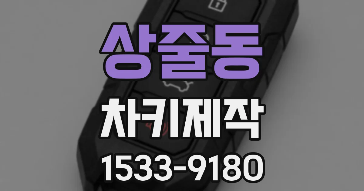 상줄동 차키제작