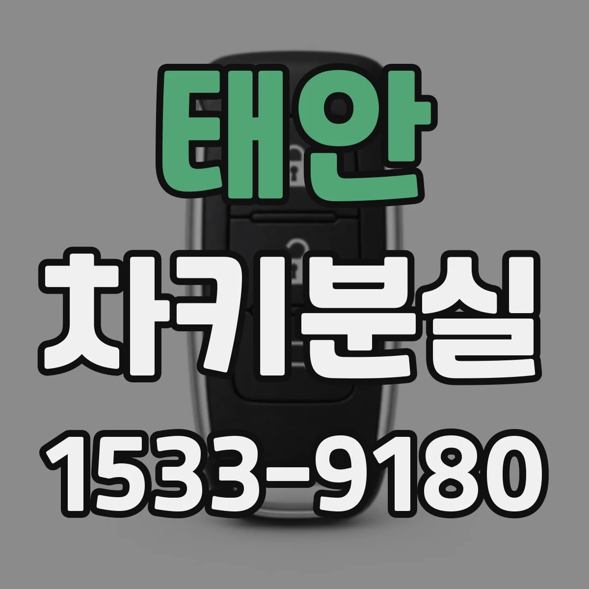 태안 차키분실
