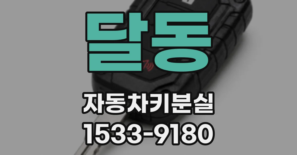 달동 자동차키분실