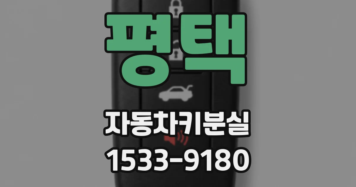 평택 자동차키분실