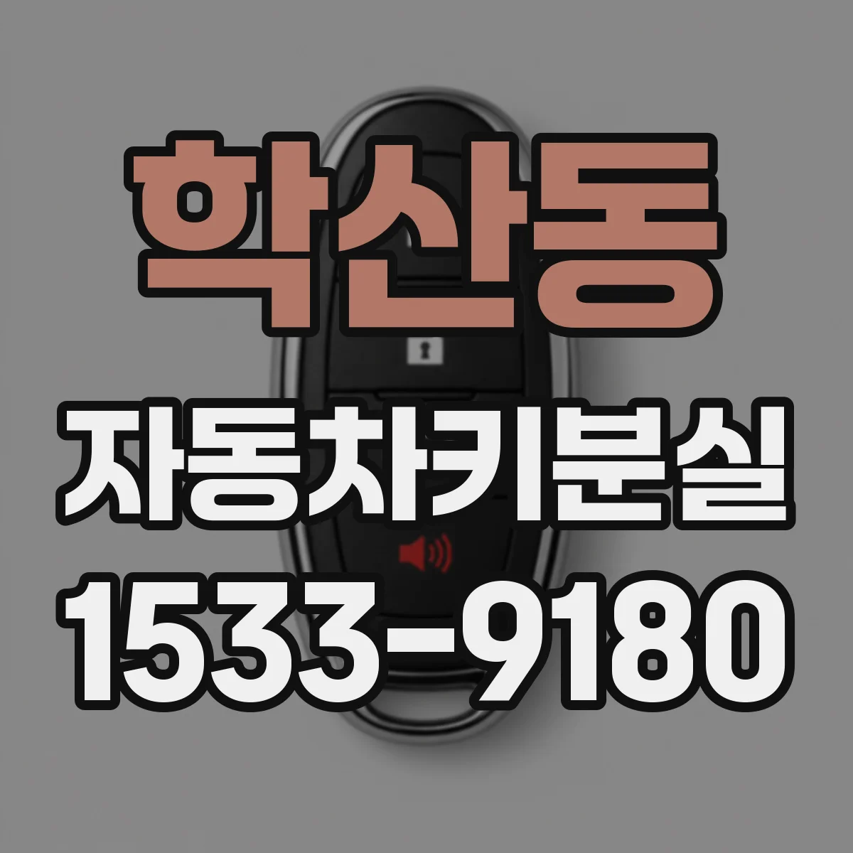 학산동 자동차키분실