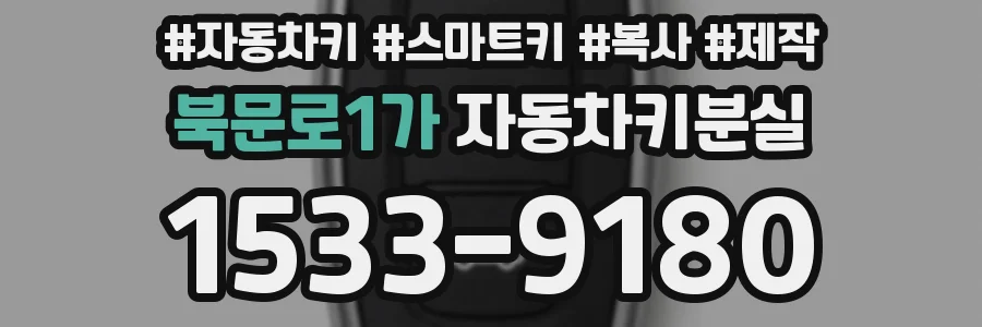 북문로1가 자동차키분실