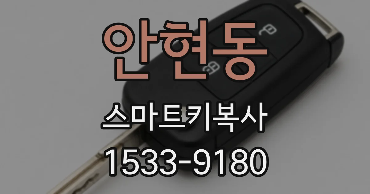 안현동 스마트키복사