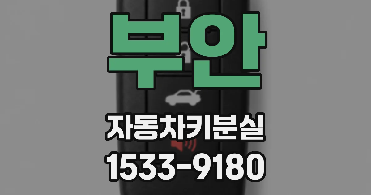 부안 자동차키분실