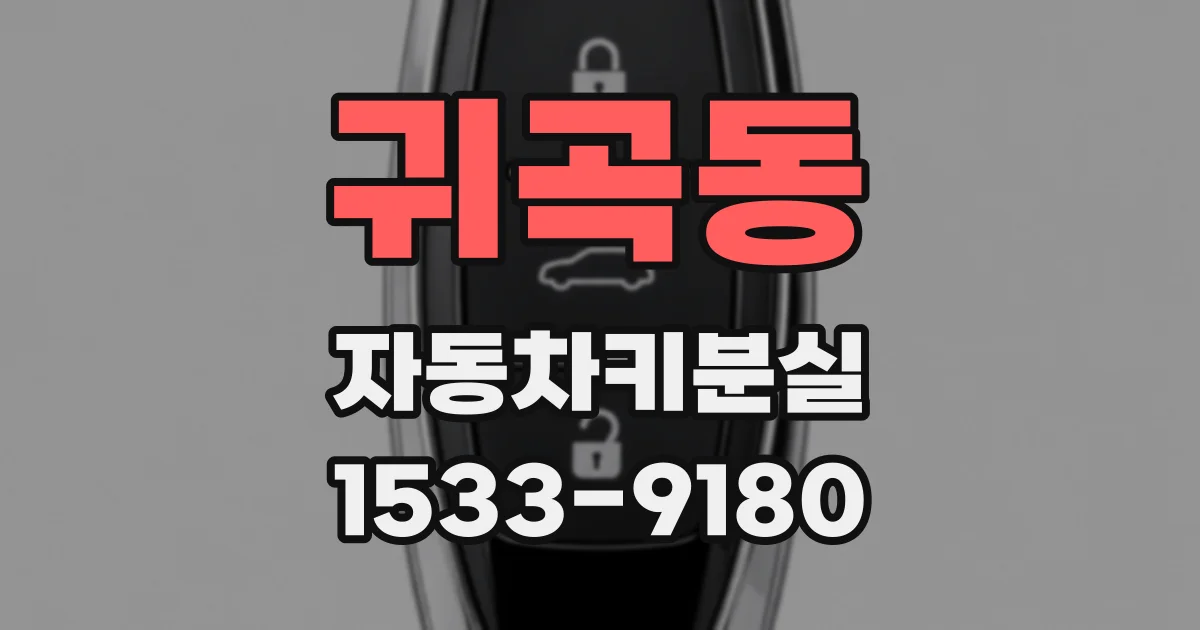 귀곡동 자동차키분실