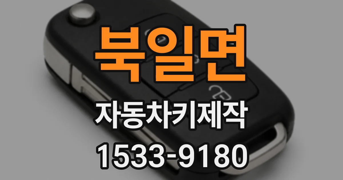 북일면 자동차키제작