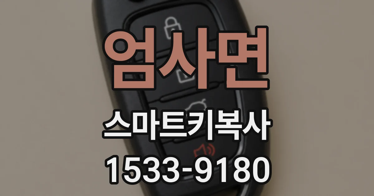 엄사면 스마트키복사