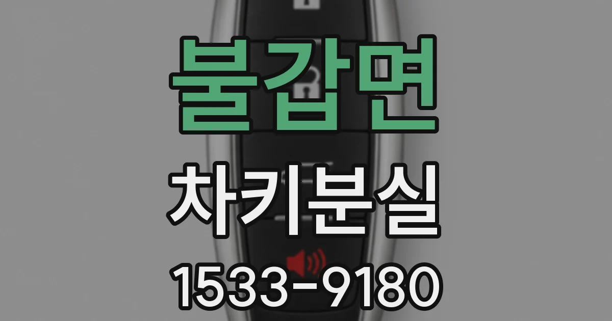 불갑면 차키분실