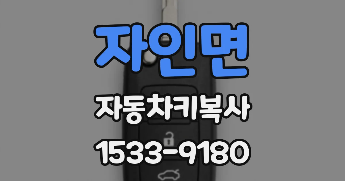 자인면 자동차키복사