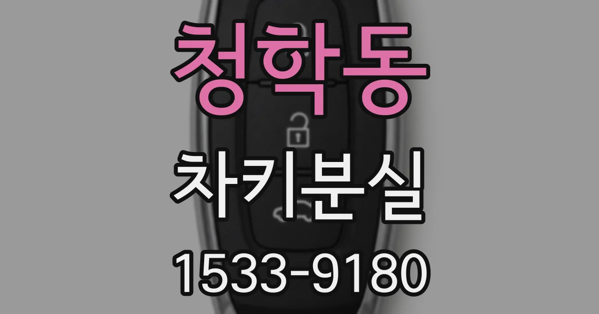 청학동 차키분실