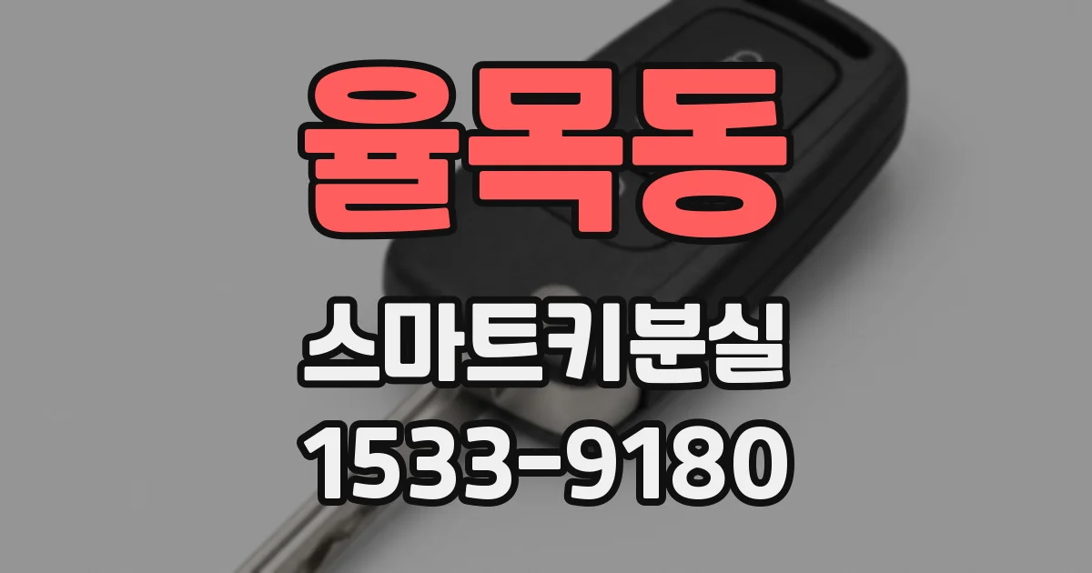 율목동 스마트키분실