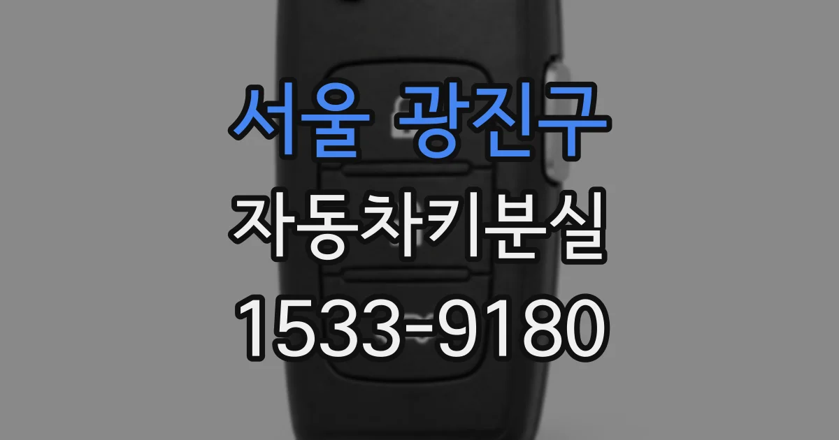 서울 광진구 자동차키분실