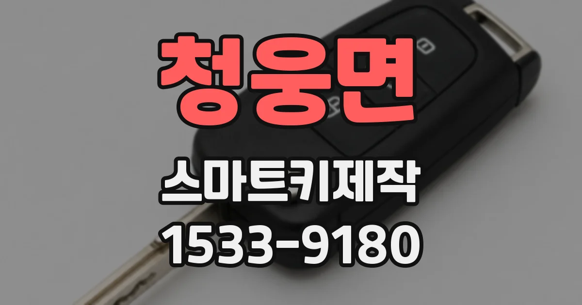 청웅면 스마트키제작