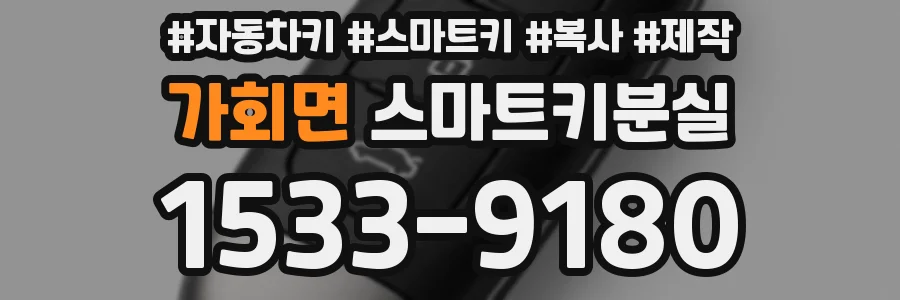 가회면 스마트키분실