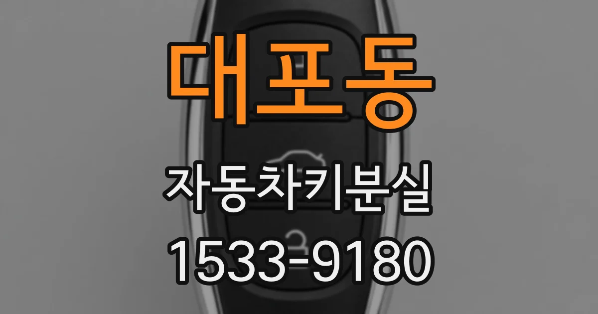 대포동 자동차키분실