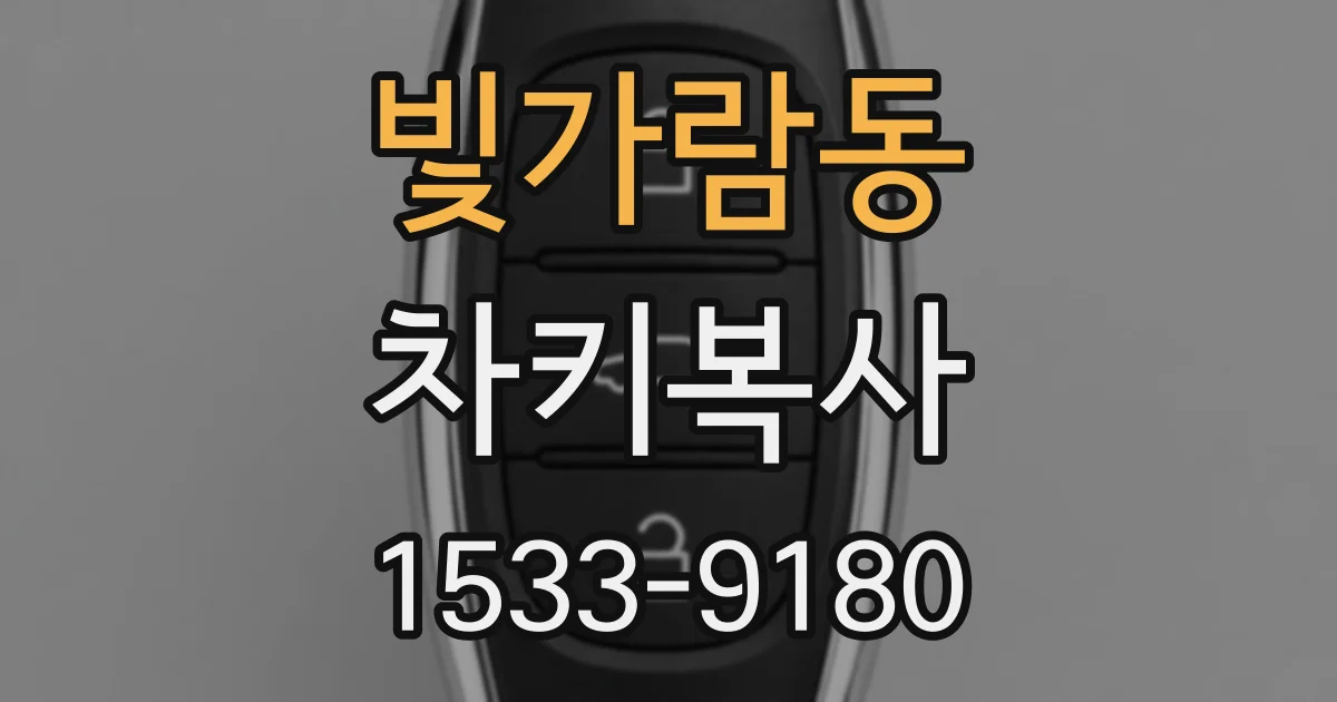 빛가람동 차키복사
