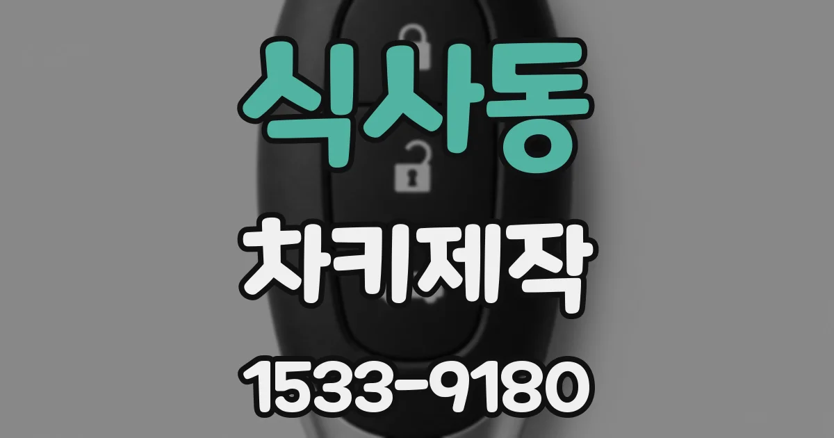 식사동 차키제작