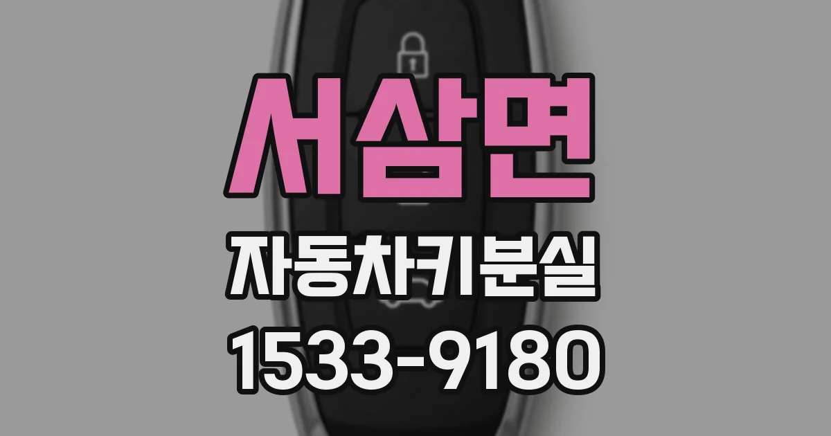 서삼면 자동차키분실