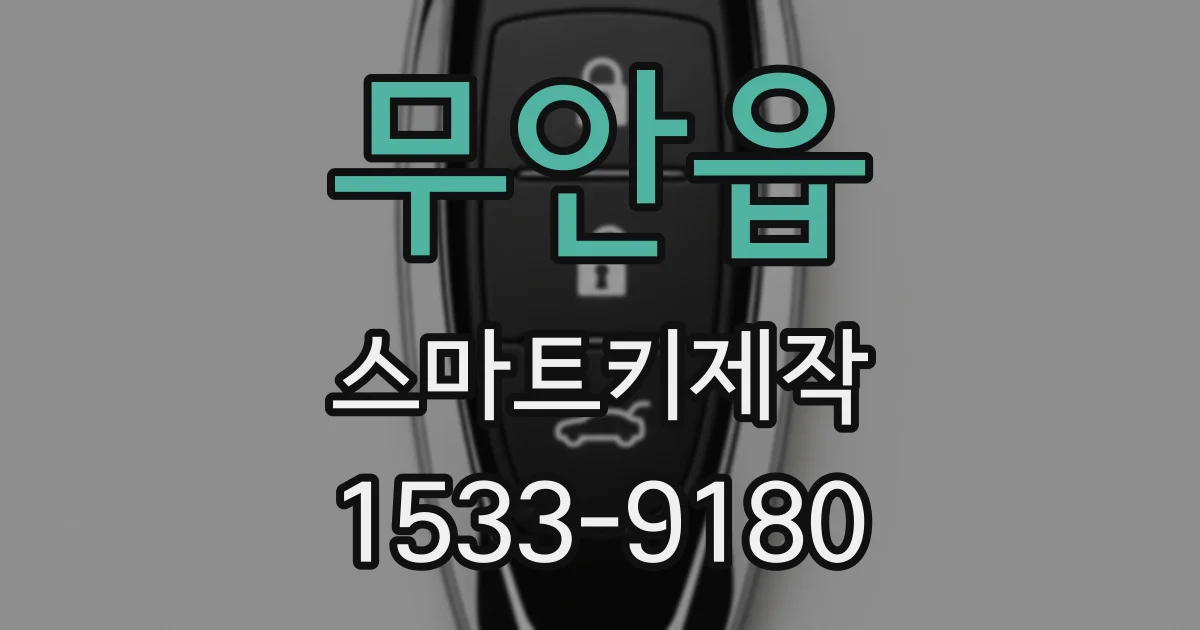 무안읍 스마트키제작