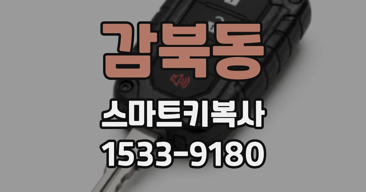 감북동 스마트키복사