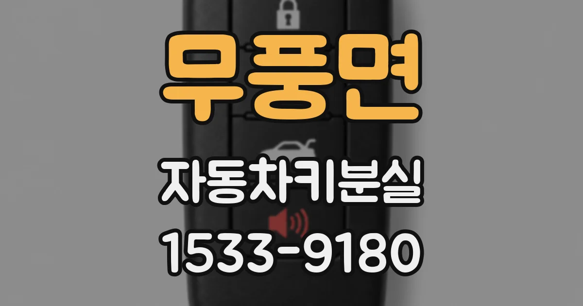 무풍면 자동차키분실