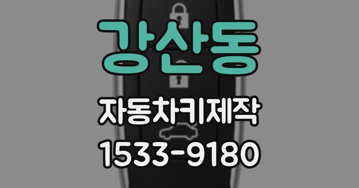 강산동 자동차키제작