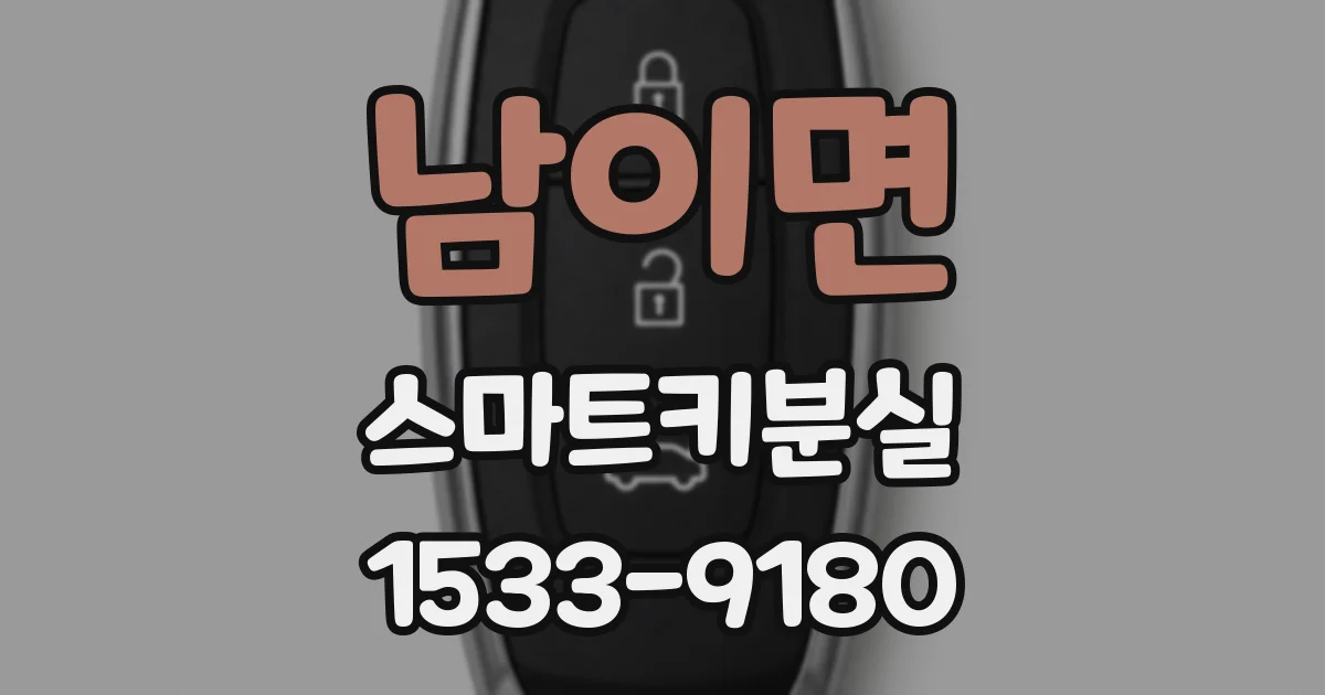 남이면 스마트키분실