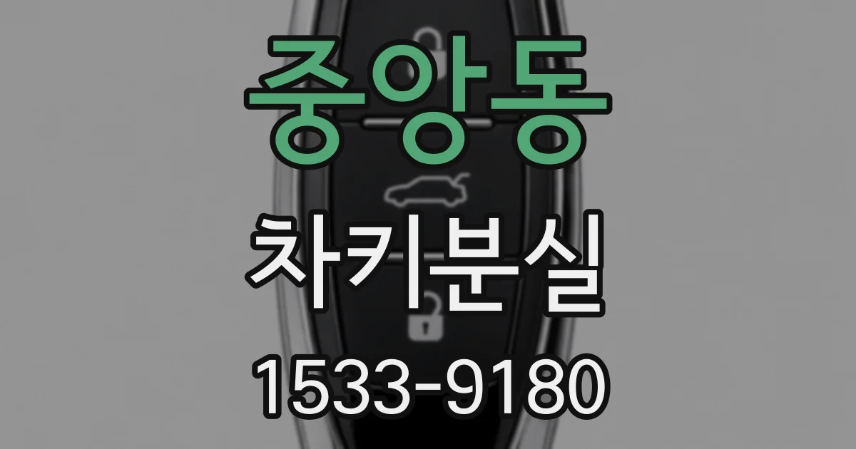 중앙동 차키분실