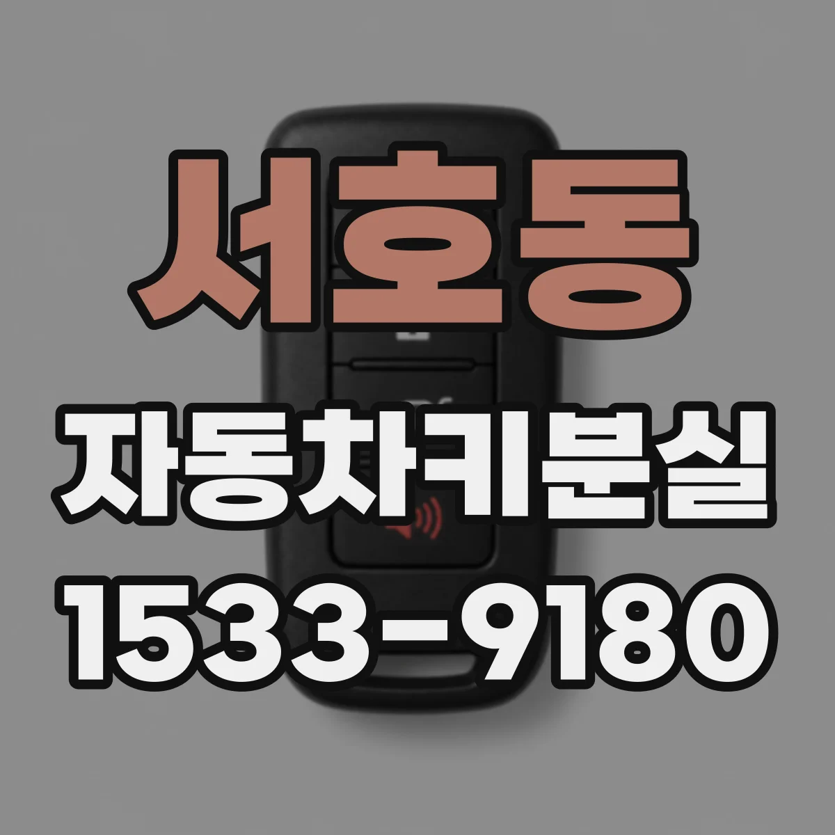 서호동 자동차키분실